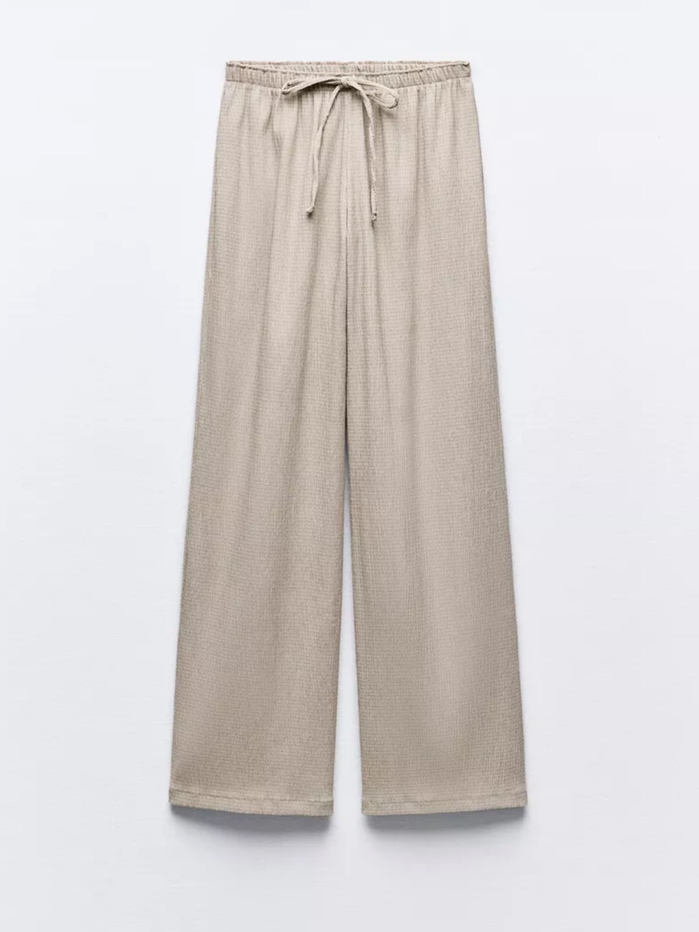 Zara Textured Straight Leg Pants